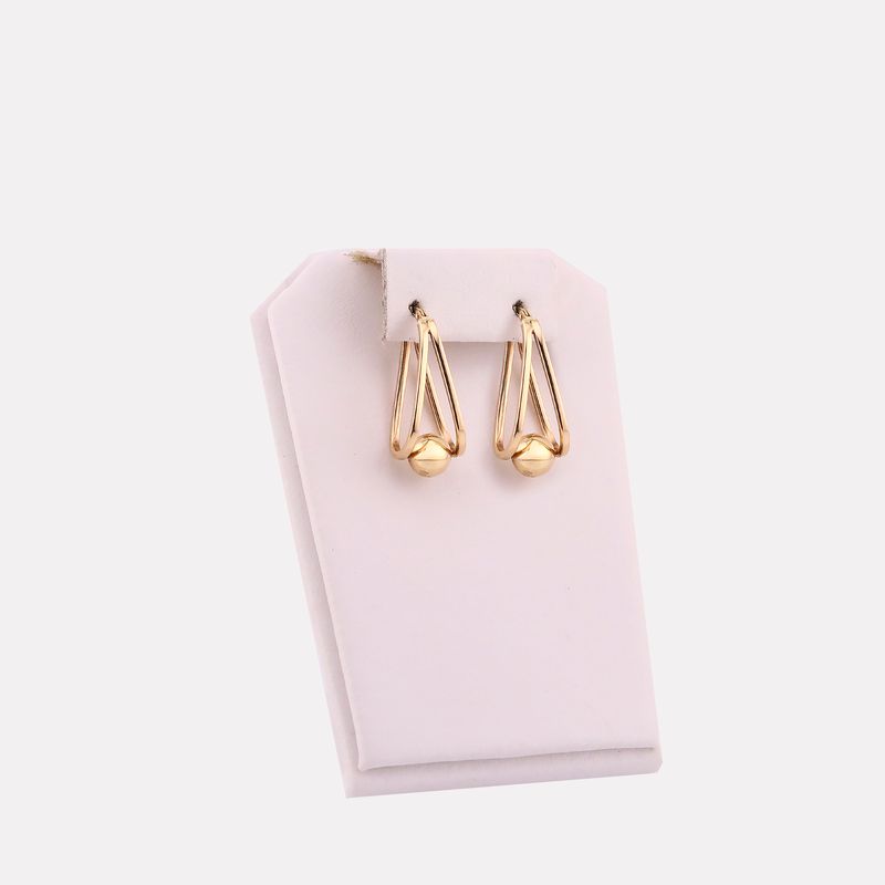 Arracadas Ovalo C/borla 14k 2.8g