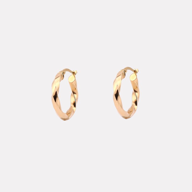 Arracadas Torcidas 14k 2.6g