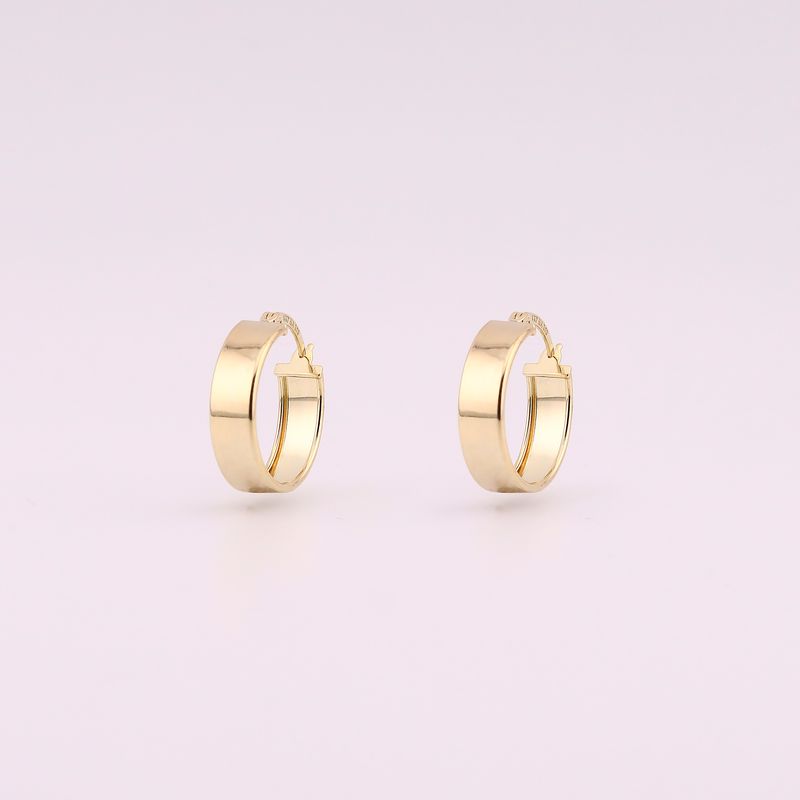 Arracadas Lisas 14k 1.8g