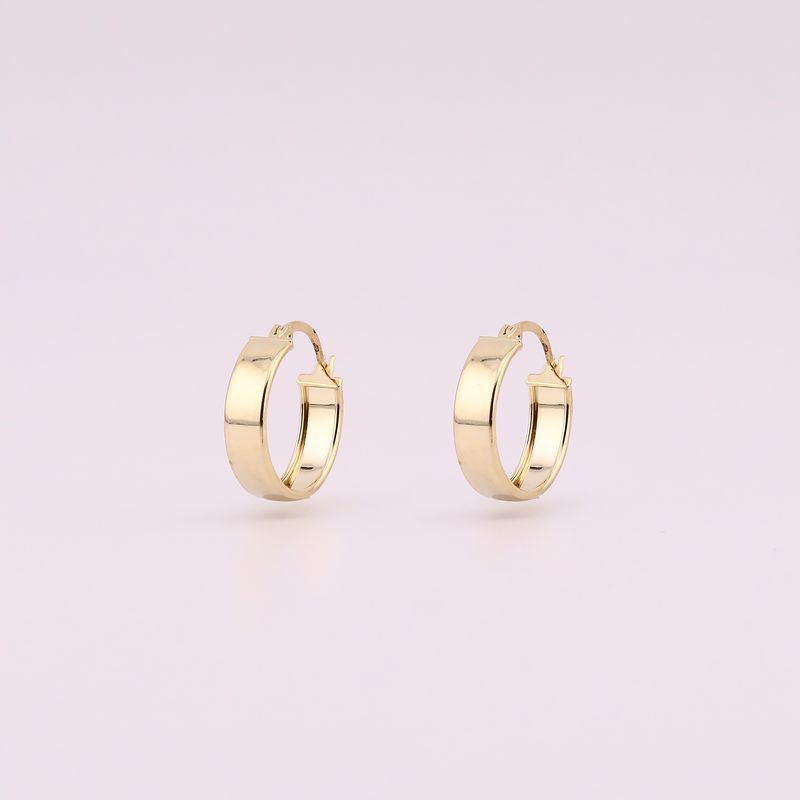 Arracadas Lisas 14k 1.8g