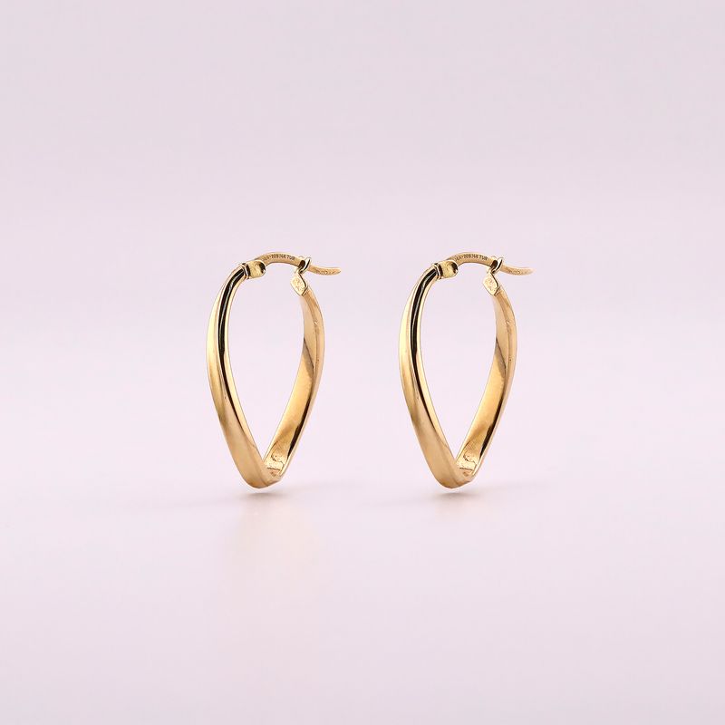 Arracadas Torcidas 14k 1.8g