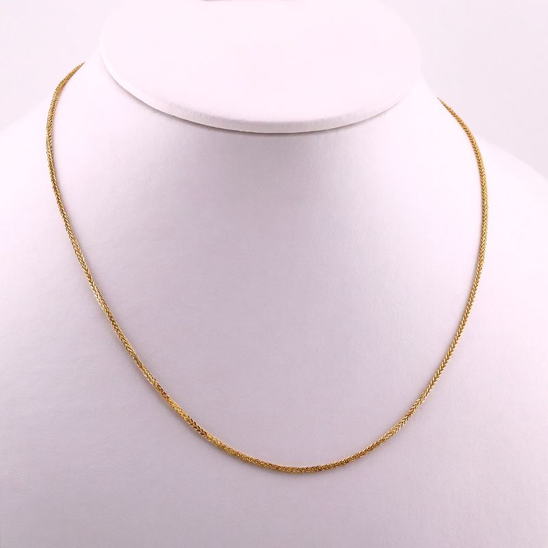 Cadena Espiga  14k 1.5g 45cm