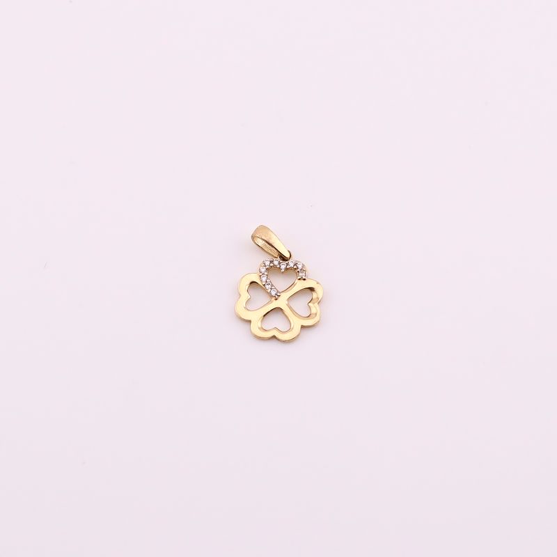 Dije Trebol C/p  14k 0.8g