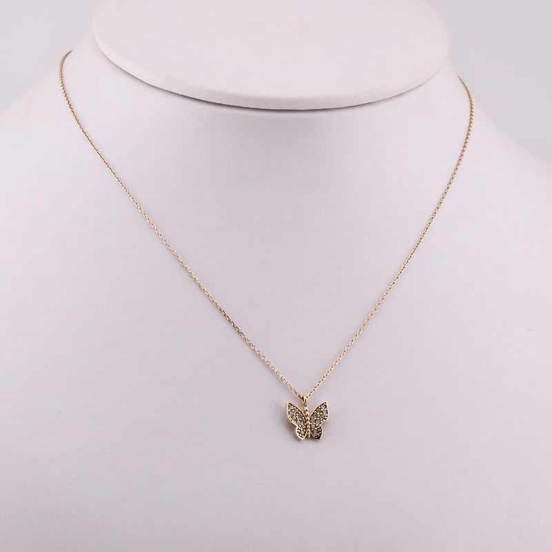 Gargantilla Mariposa C/p 14k 1.74g