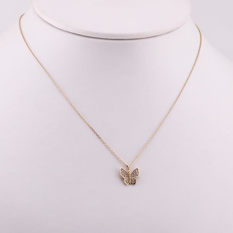 Gargantilla Mariposa C/p 14k 1.75g