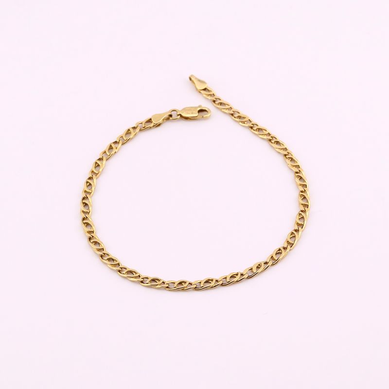 Pulsera Ojo Tigre 14k 2.9g 20cm