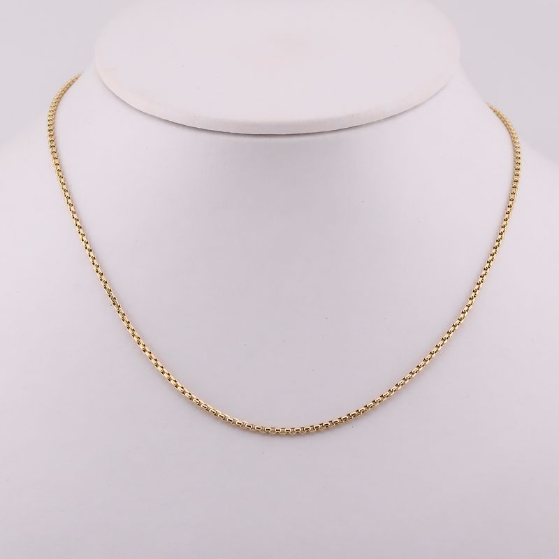 Cadena Cubo  10k 3g 50cm