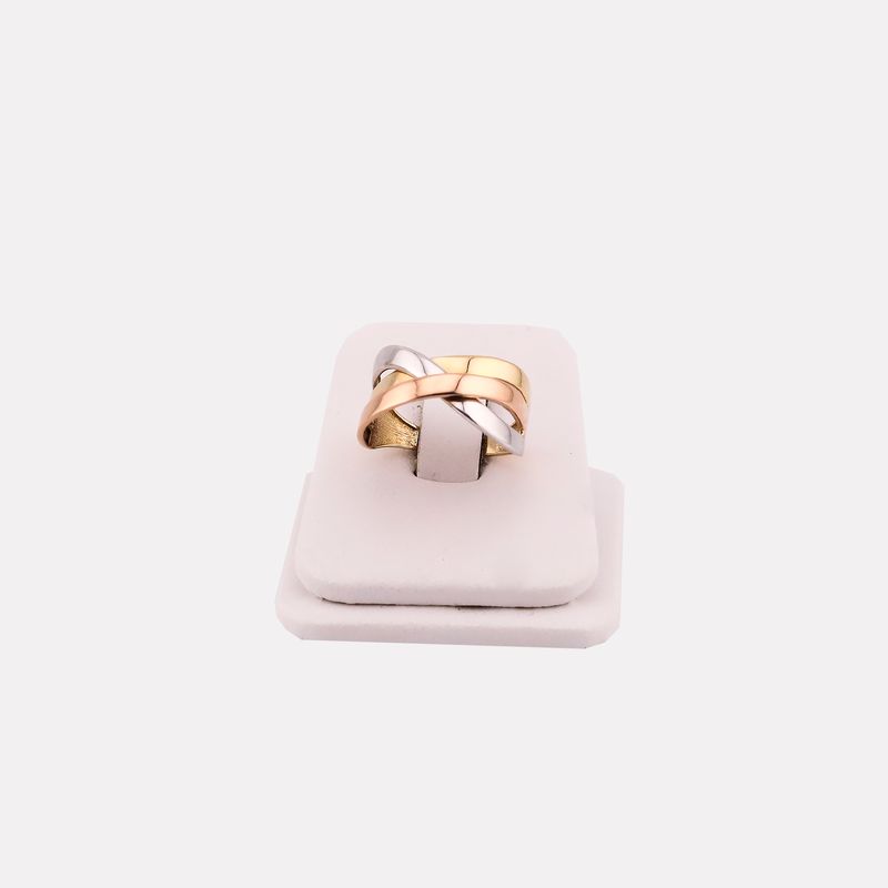 Anillo Enlazado Tnos 14k 3.1g #8