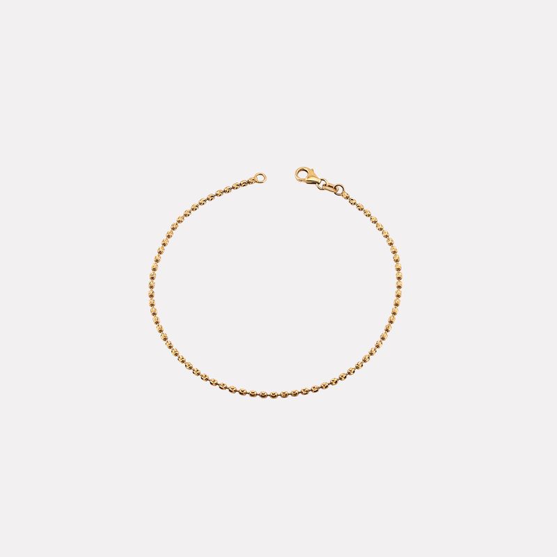 Pulsera Puntos 14k 1.9g 18cm