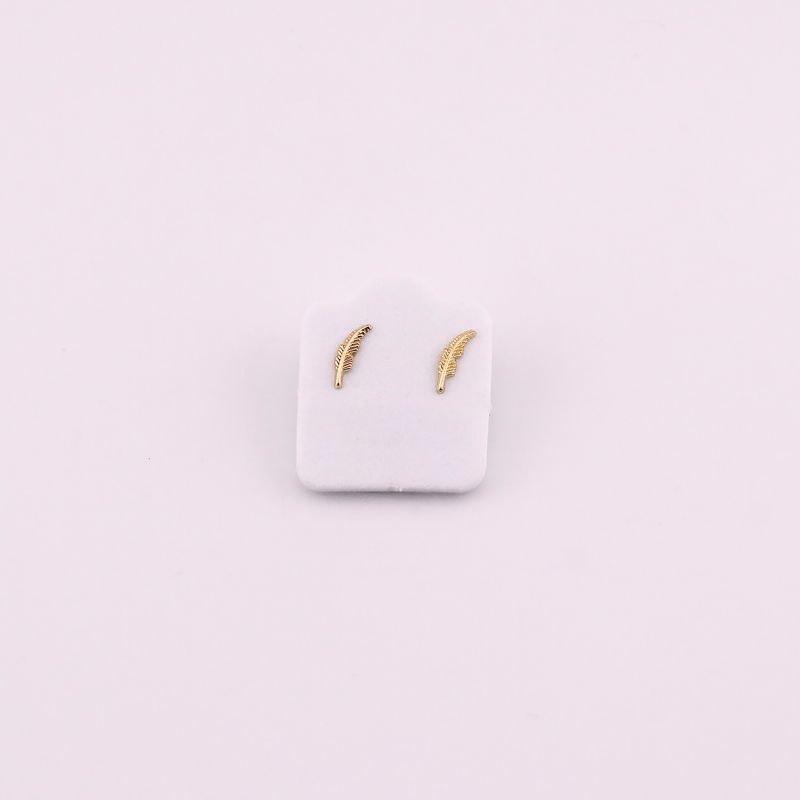 Broqueles Pluma Y Paloma 10k 0.2g