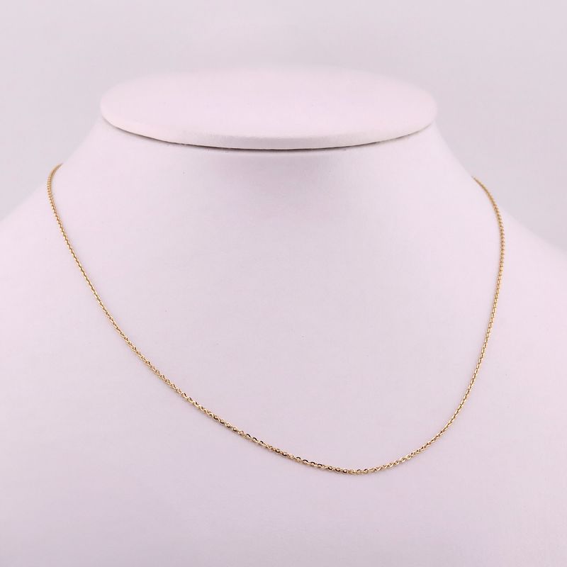 Cadena Eslabon Inv. Dimant 14k 1.9g 45cm