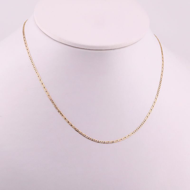 Cadena Eslabon Dimant. 14k 1.8g 50cm