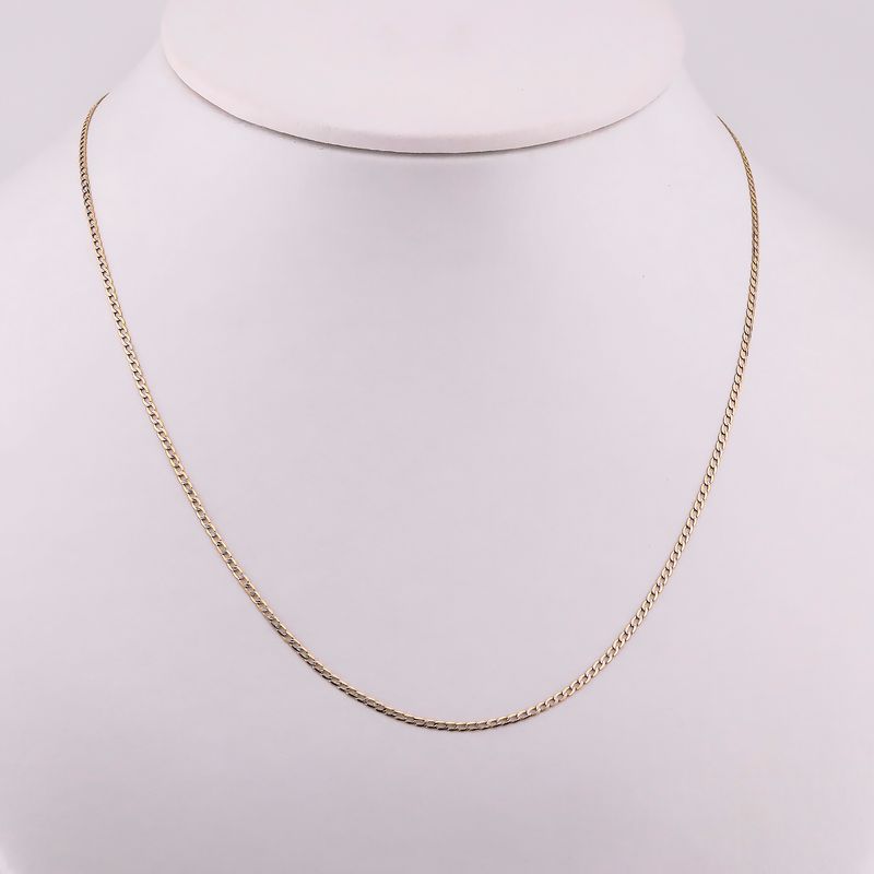 Cadena Eslabon Dimant. 14k 2g 55cm