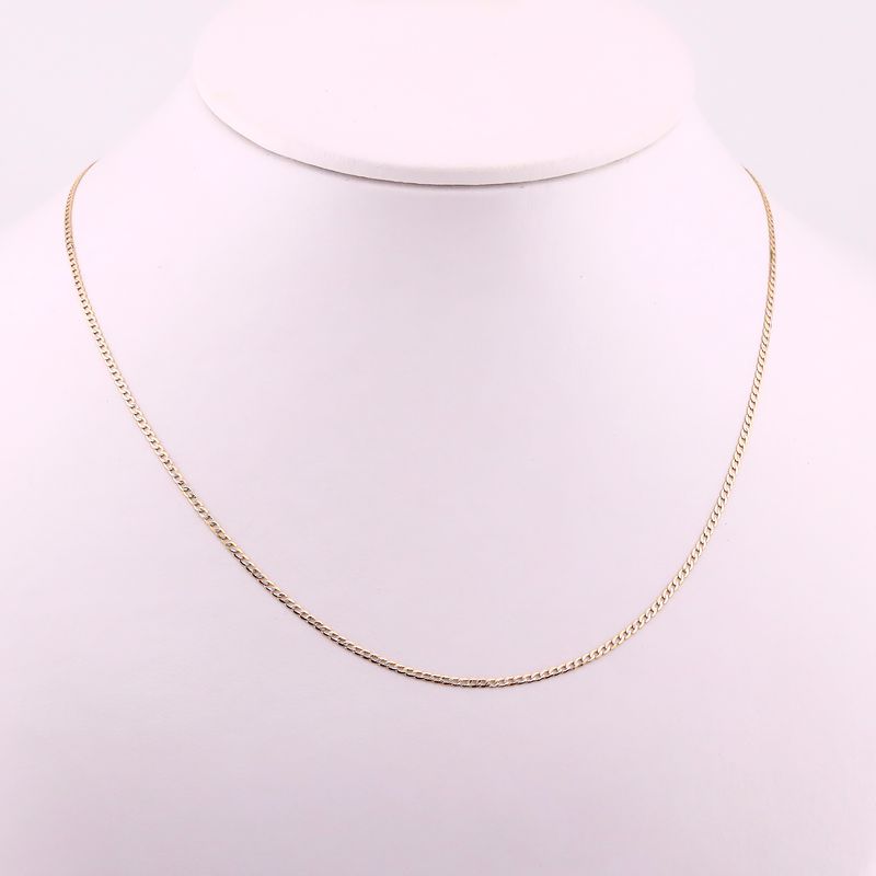 Cadena Eslabon Dimant. 14k 1.9g 50cm