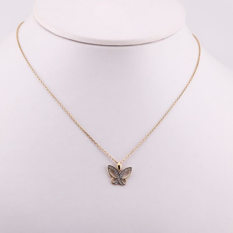 Gargantilla Mariposa 14k 2.4g