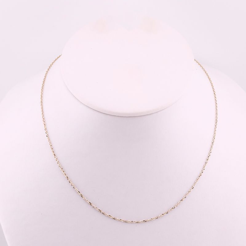 Cadena Eslabon Inv. Diamant 14k 2.2g 50cm