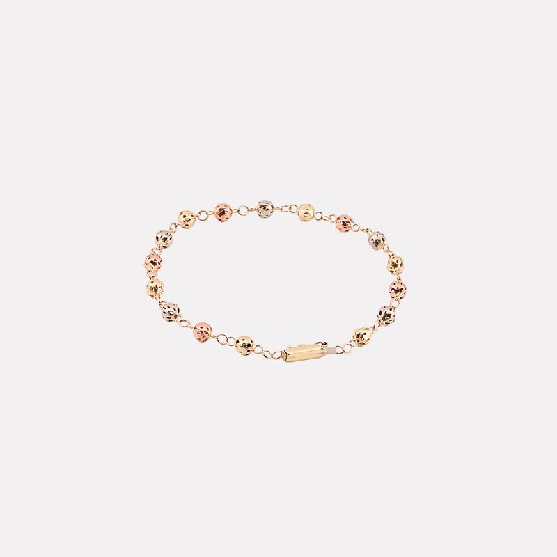 Pulsera Borlas Tnos 14k 4.9g