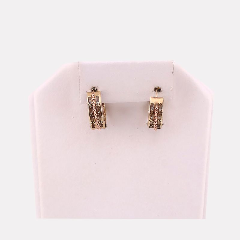 Aretes Hugguies 10k 1.9g