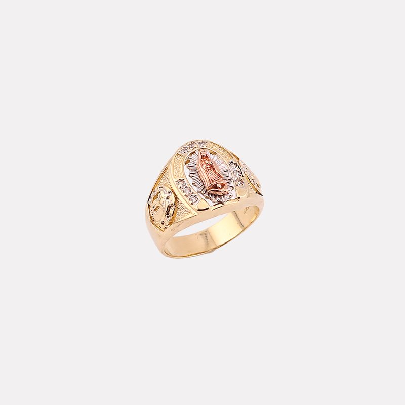 Anillo Virgen C/p Bcas  14k 10g #10.5
