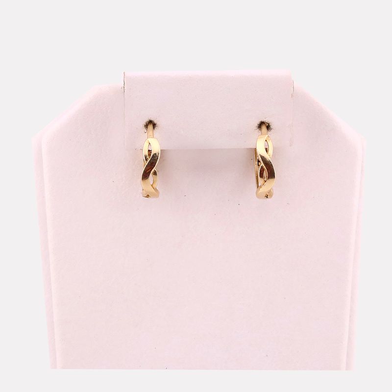 Aretes Huggies Infinito 14k 1.9g