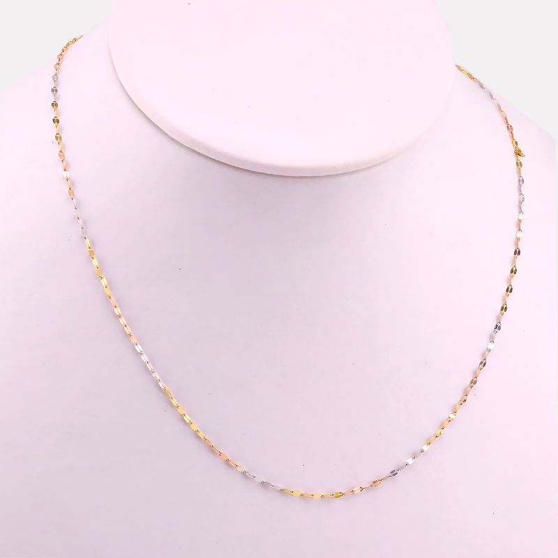 Cadena Granito De Café Tnos 14k 1.1g 50cm