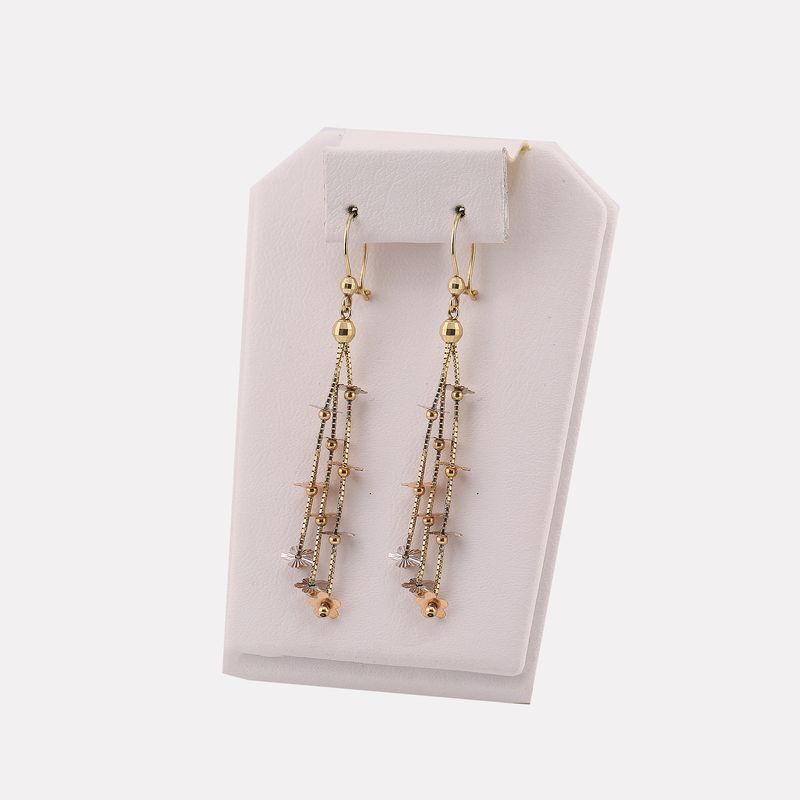 Aretes Flores 10k 2.9g