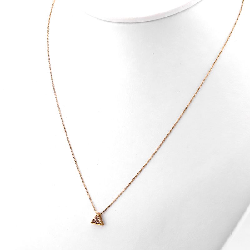 Gargantilla Triangulo C/p  14k 1.5g