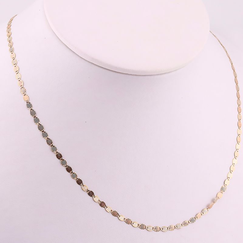 Cadena Candado Lineas 14k 2.7g