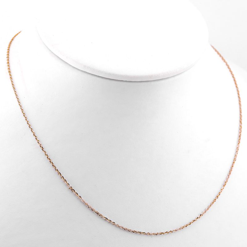 Cadena Eslabon Inv. Diamant 14k 2.1g