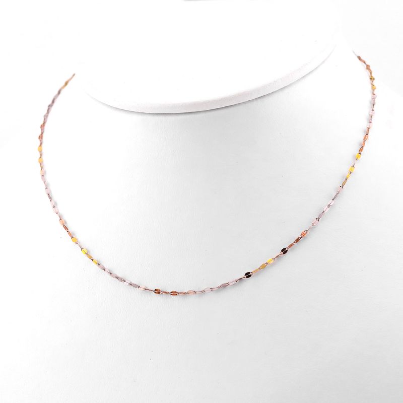 Cadena Granito De Café Tns 14k 1.1g 50cm