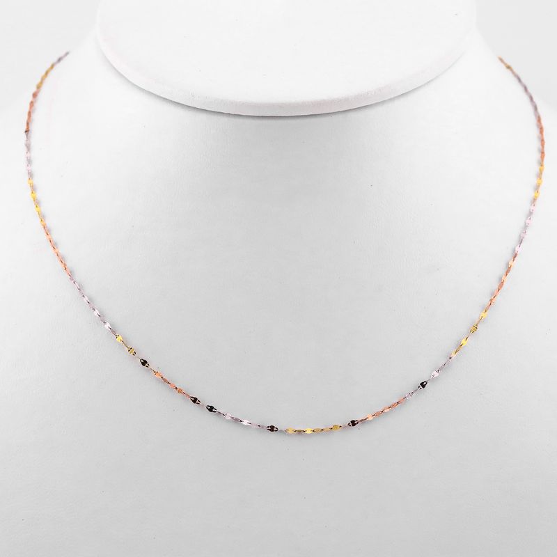 Cadena Granito De Café Tnos 14k 0.9g 50cm