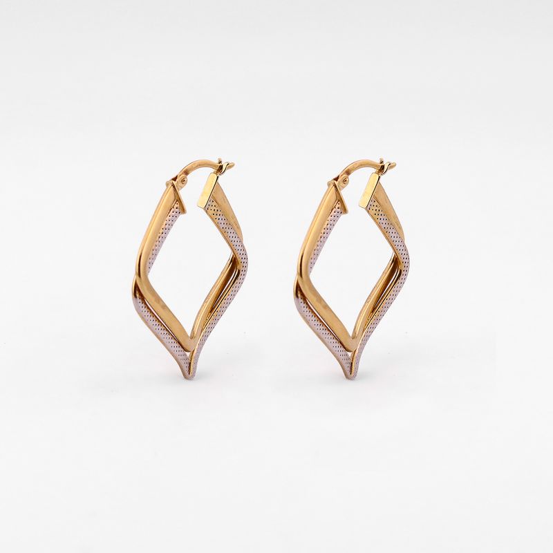 Arracadas Cuadro Relim. 14k 3.4g