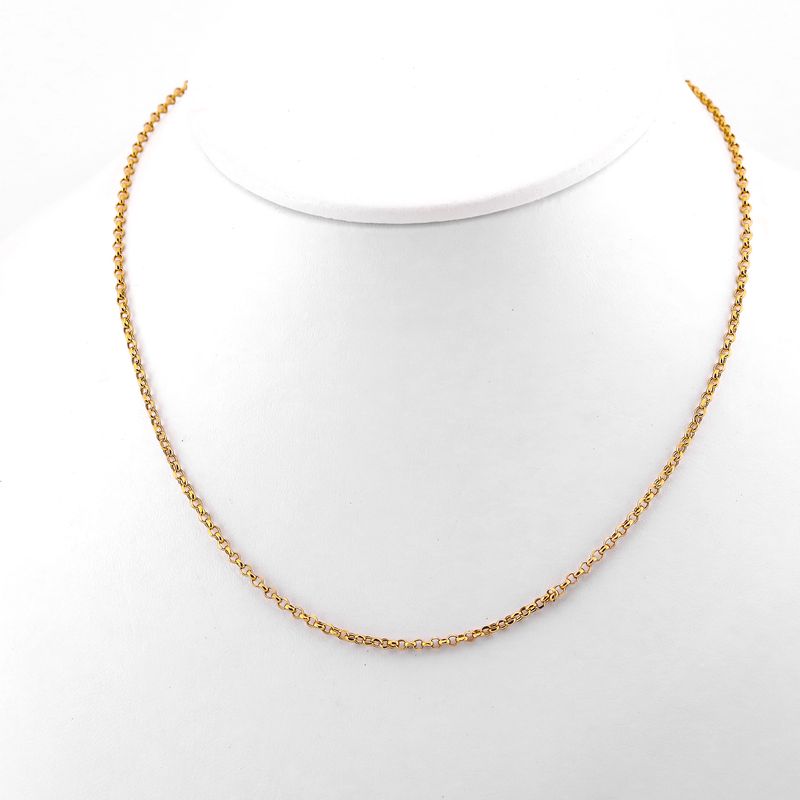Cadena Eslabon Inv.14k 2.5g 55cm