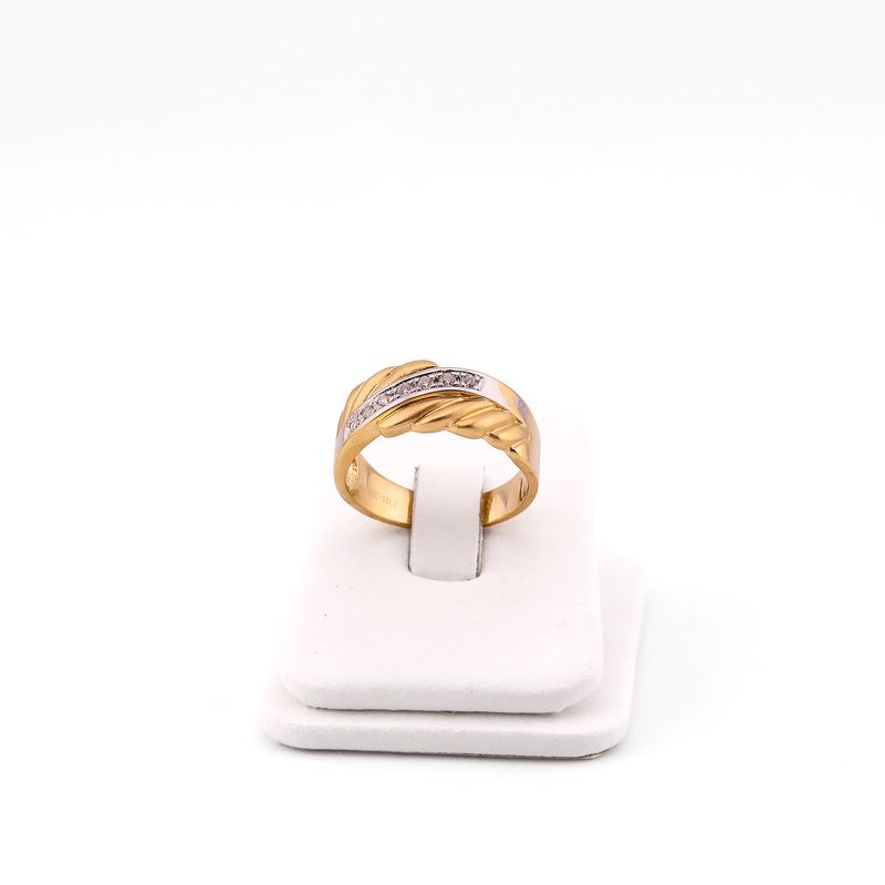 Anillo 2 Tns C/p 14k 6.4g #10
