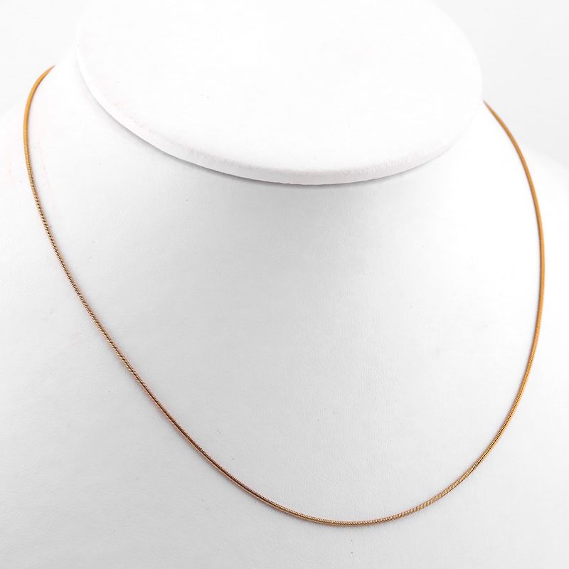 Cadena Cola De Rata 14k 4.8g 65cm