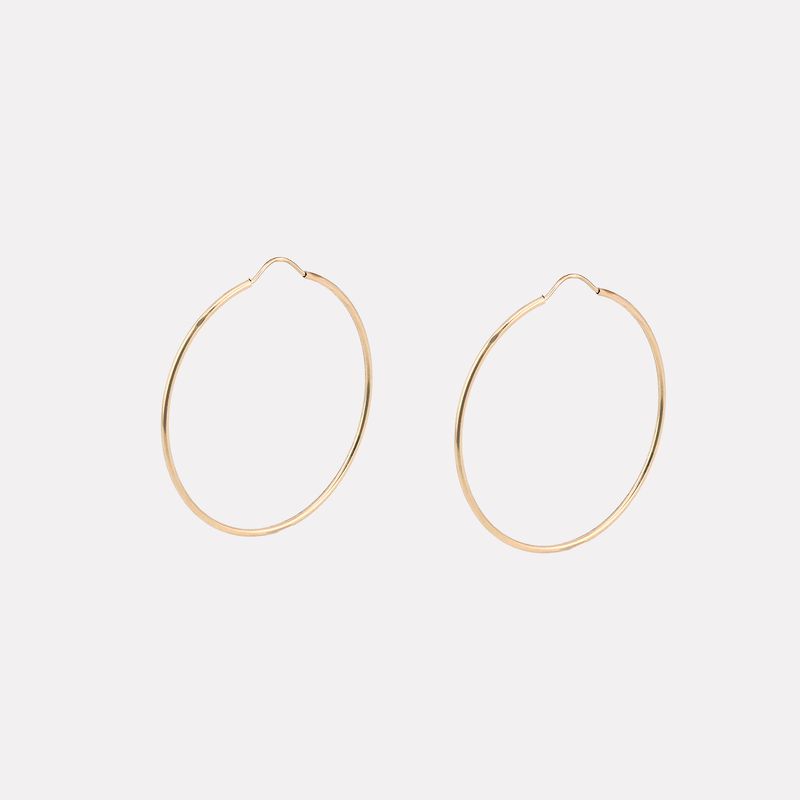 Arracadas Lisas 14k 2.9g