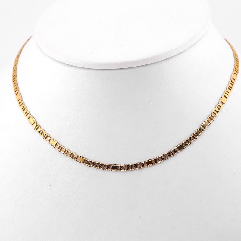 Cadena Mixta 14k 7.5g 45cm