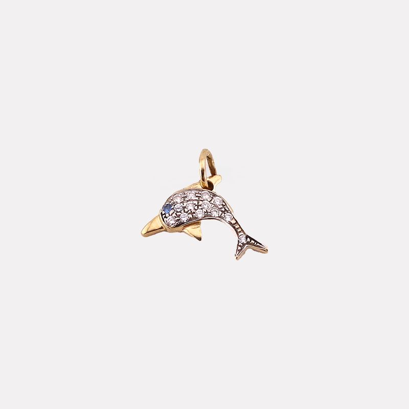 Dije Delfin C/p 14k 1.2g