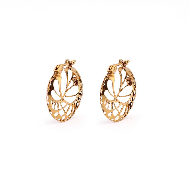 Arracadas Huecas 14k 3.5g