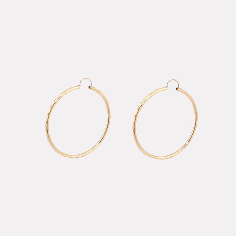 Arracadas Facetadas  14k 5.6g