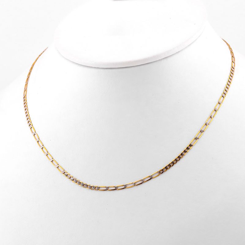 Cadena Eslabon Dimant. 14k 4.8g 65cm