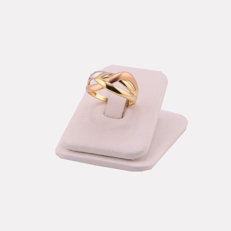 Anillo Enlazado Tnos 14k 2.4g #8