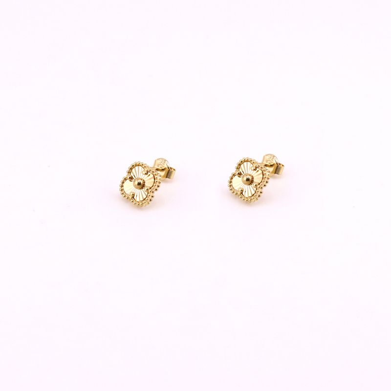 Aretes Trebol Relim 14k 2g