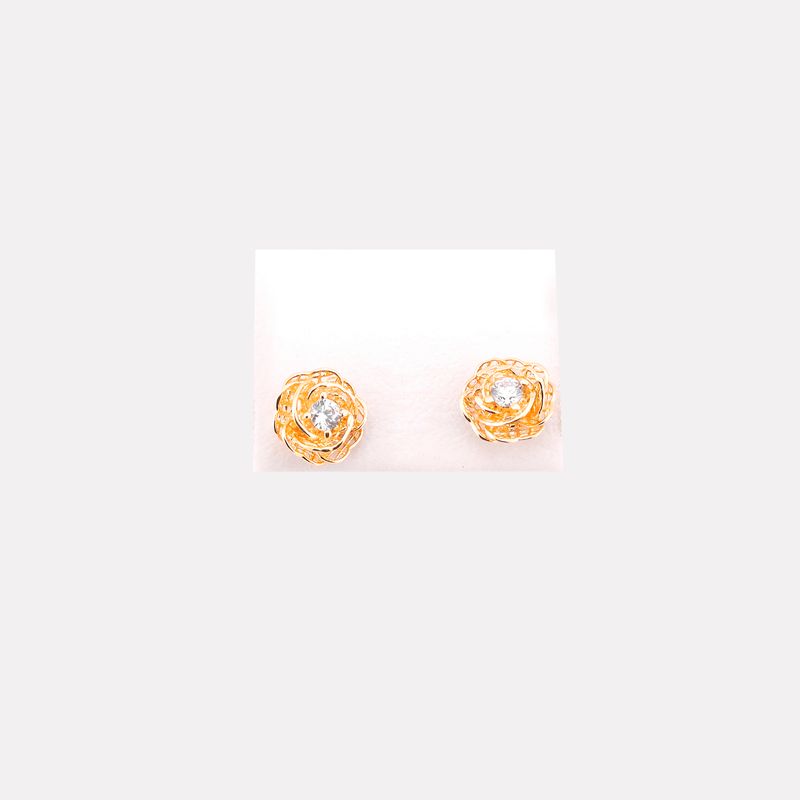 Aretes Rosa C/p Bca 14 K2g