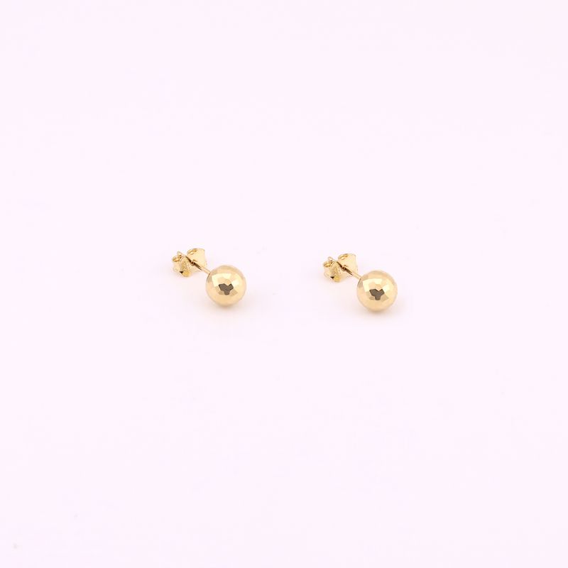 Aretes Esfera Relim. 14k 1.1g