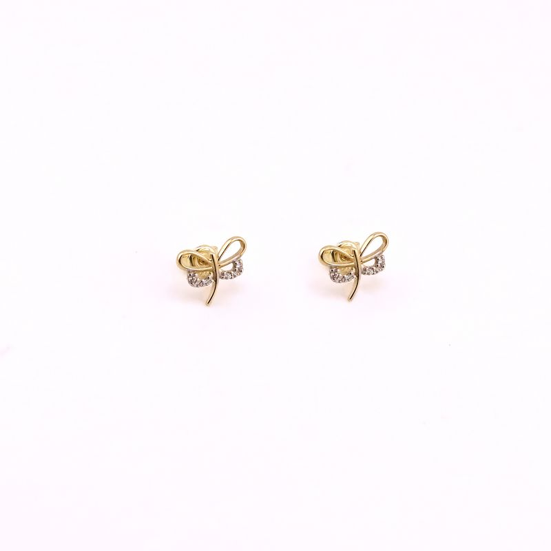 Aretes Libelula C/p  14k 1.4g