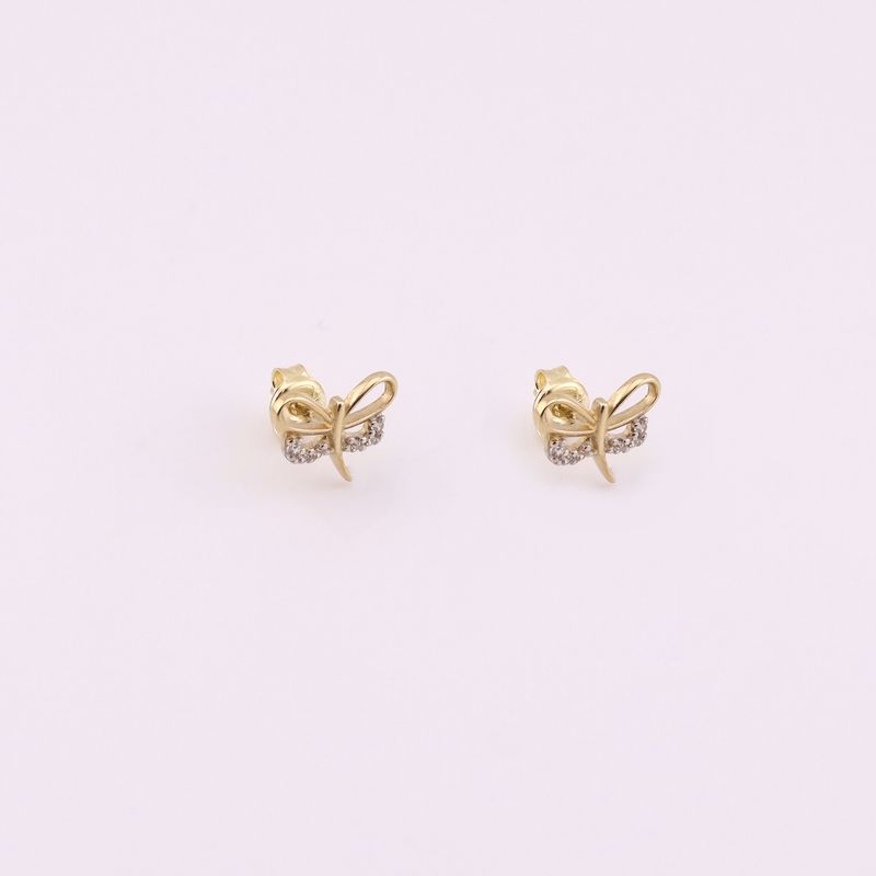 Aretes Libelula C/p  14k 1.4g
