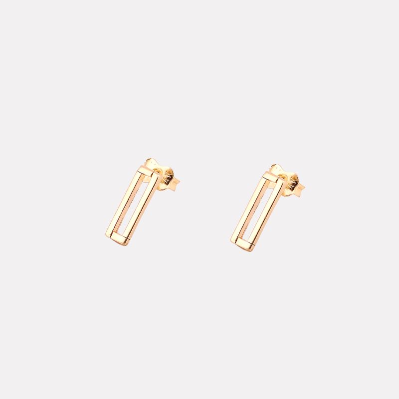 Aretes Rectangulo  14k 1.3g