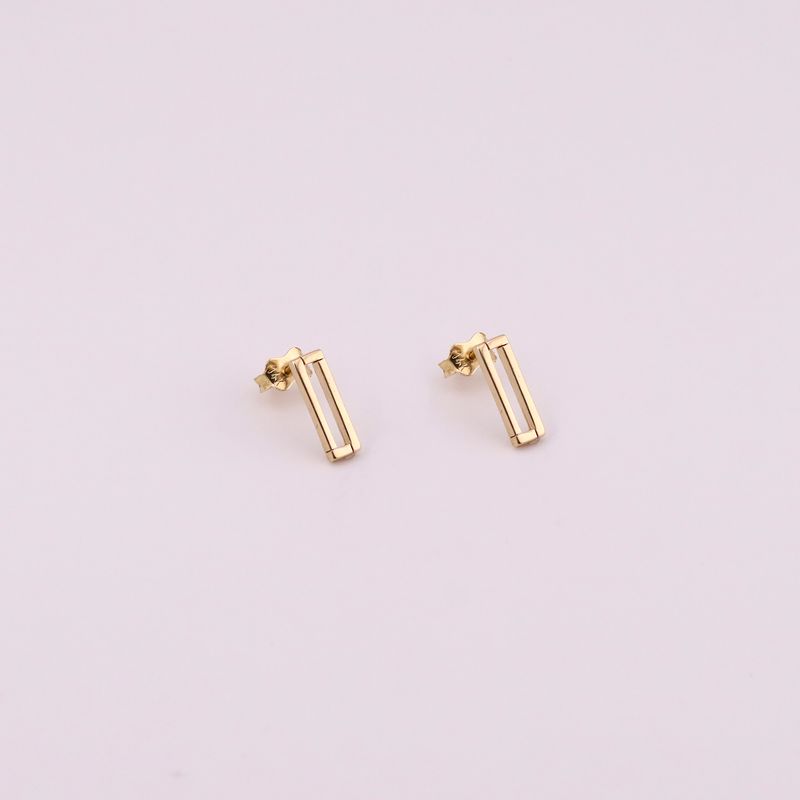 Aretes Rectangulo  14k 1.3g