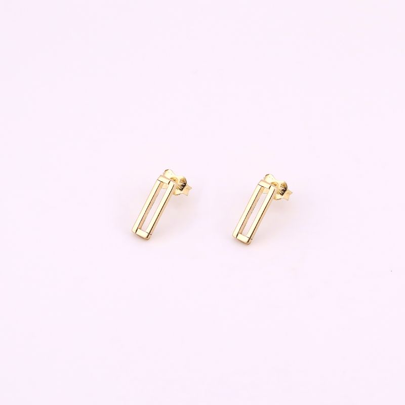 Aretes Rectangulo  14k 1.3g